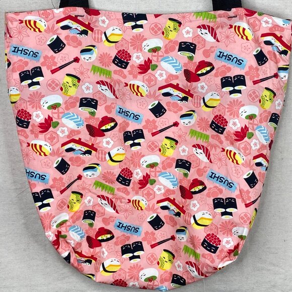 Tote Bag Sushi Sea Turtle Reversible Designs Local Design Made in Hawaii - Picture 3 of 12